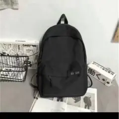 シンプル 黒リュック 大容量 メンズ レディース 通学 通勤