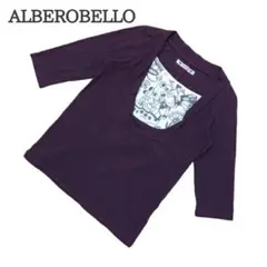 アルベロベロ ALBEROBELLO 七分袖カットソー ブラウス ぶたさん
