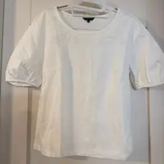 SALE！TO BE CHIC ホワイト パフスリーブ Tシャツ　40