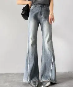 mily bilet デニムフレアパンツ