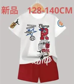 新品　キッズ　ホワイト プリント Tシャツ