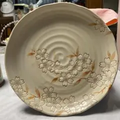 【新品】美濃焼　中皿　志野桜　2枚