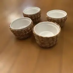 キャトルセゾン　耐熱食器(ミニカゴ)4点セット