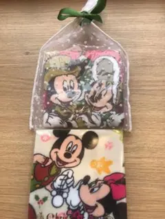 ディズニーリゾート　ディズニークリスマス　ミキミニ　ミニタオル　2点　⓼