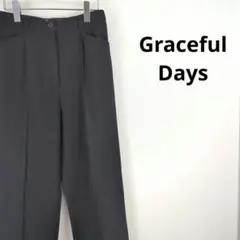 美品 グレイスフルデイズ シンプルスパンツ レディース ボトムス ブラック