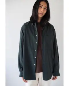 (美品) Unfil チェックシャツ アンフィル