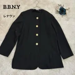 【レナウン】B.B.N.Y ノーカラージャケット レナウン ブラック