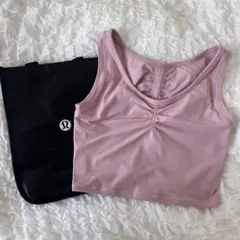 Lululemon ピンク タンクトップ