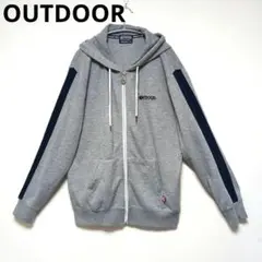 OUTDOOR PRODUCTS グレー フルジップパーカー XLサイズ