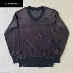 【希少】EMPORIO ARMANI エンポリオアルマーニ ベロア トップス