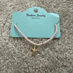 新品！アクセサリーヒトデチャーム付きピンクブレスレット