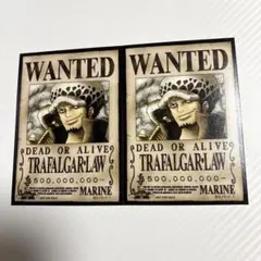 ONE PIECE ワンピース　トラファルガー・ロー　手配書ブロマイド　セット