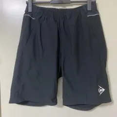 ダンロップ　スポーツ　テニス　ショートパンツ　黒　ブラック　メンズ　L