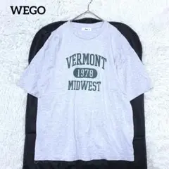 【ウィゴー】WEGO 英字ロゴプリントTシャツ(M)コットン メンズ 洗える