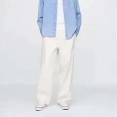 GAP スーパーバギー カーペンターデニム ホワイト 32/32