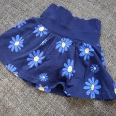 GYMBOREE 花柄スカート 4号 ネイビー