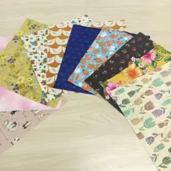 ★A57★カットクロス/プリント生地/国産/25cm×25cm/10点