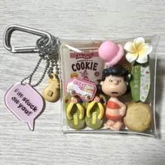 ガチャ詰めポーチ ハワイのおみやげ スヌーピー ルーシー ピンク グリーン