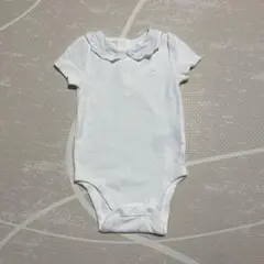 baby GAP ホワイト レース襟ボディスーツ 12-18m 80