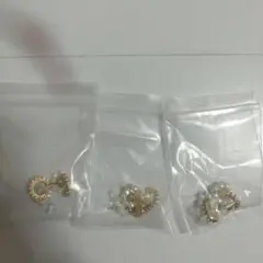 パール ゴールド ピアス 3ペアセット