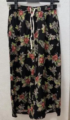 ハイビスカス 春夏用 ルームウェア パンツ Mサイズ