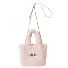 FURFUR 限定カラー エコファートートバッグ ピンク