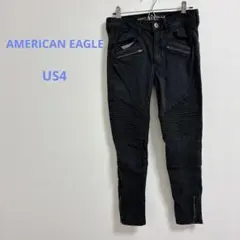AMERICAN EAGLE スキニージーンズ 黒　SUPER STRETCH