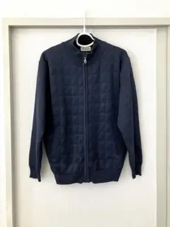 美品　パーカー　ネイビー　M