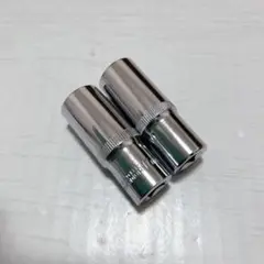 2個セット 3/8"ドライブ 17mm 6ポイントディープソケット