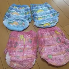水遊びパンツ 4枚セット 青とピンク