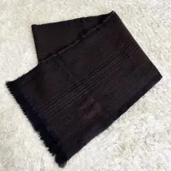 LOUIS VUITTON マフラー LVロゴ カシミヤ混 ブラウン