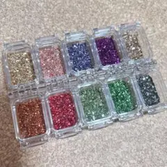 ④クラッシュストーン レジン ネイル デコ パーツ ハンドメイド 10色