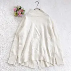ウール★カシミヤ 【イネド】 ゆったり セーター ニット (9号) ハイネック