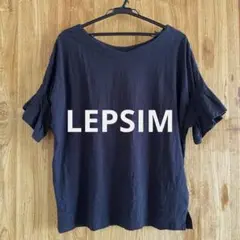 LEPSIM レプシィム　レディース　トップス　Tシャツ　ネイビー
