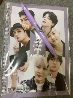 新品BTS防弾少年団バンタン　12周年記念　アーミーARMY ノート　ボールペン