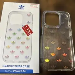adidas iPhone 15 Pro グラフィックスナップケース