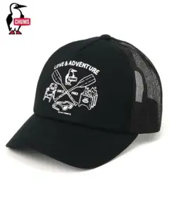 チャムス かせきさいだぁ メッシュ キャップ／ブラック CH05-1424／F
