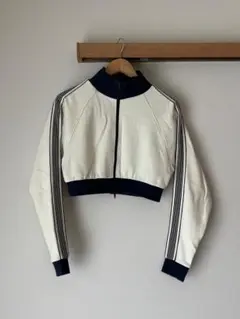 WEGO クロップドジャケット アイボリー/ネイビー
