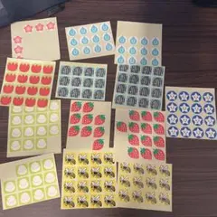 いちごやチューリップのシールセット