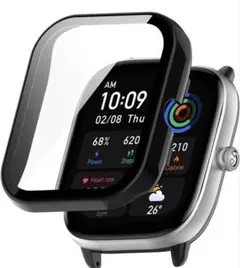 Amazfit GTS 4 Miniケースカバー PC+強化ガラスフィルム一体型