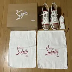 Christian Louboutin ハイカットスニーカー ホワイト 22cm