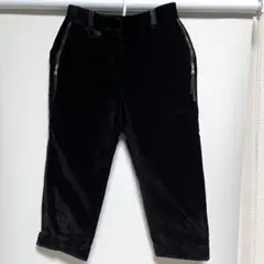 【送料無料】ルイヴィトン ベロア パンツ 黒