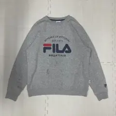 FILA フィラ　グレー スウェット　トレーナー　L 　厚手