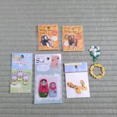 未使用 ワッペンセット マトリョーシカ 動物 フラワー