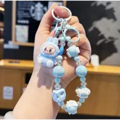 ♥ラブブ♥ぬいぐるみ ストラップ 水色ラスト1点♥早い者勝ち