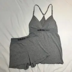 adidas neo グレー ルームウェア セット