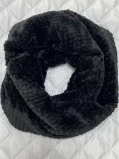 美品✨ふわふわスヌード(ブラック)