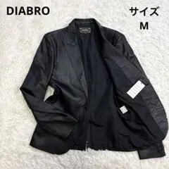 【未使用】DIABRO テーラードジャケット レザー ブラック M