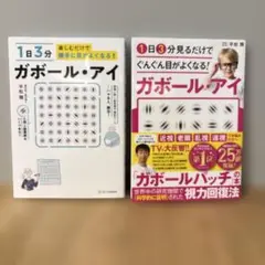 1日3分楽しむだけで勝手に目がよくなる! ガボール・アイ 2冊セット 平松類