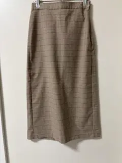 GU膝丈チェックスカートS
